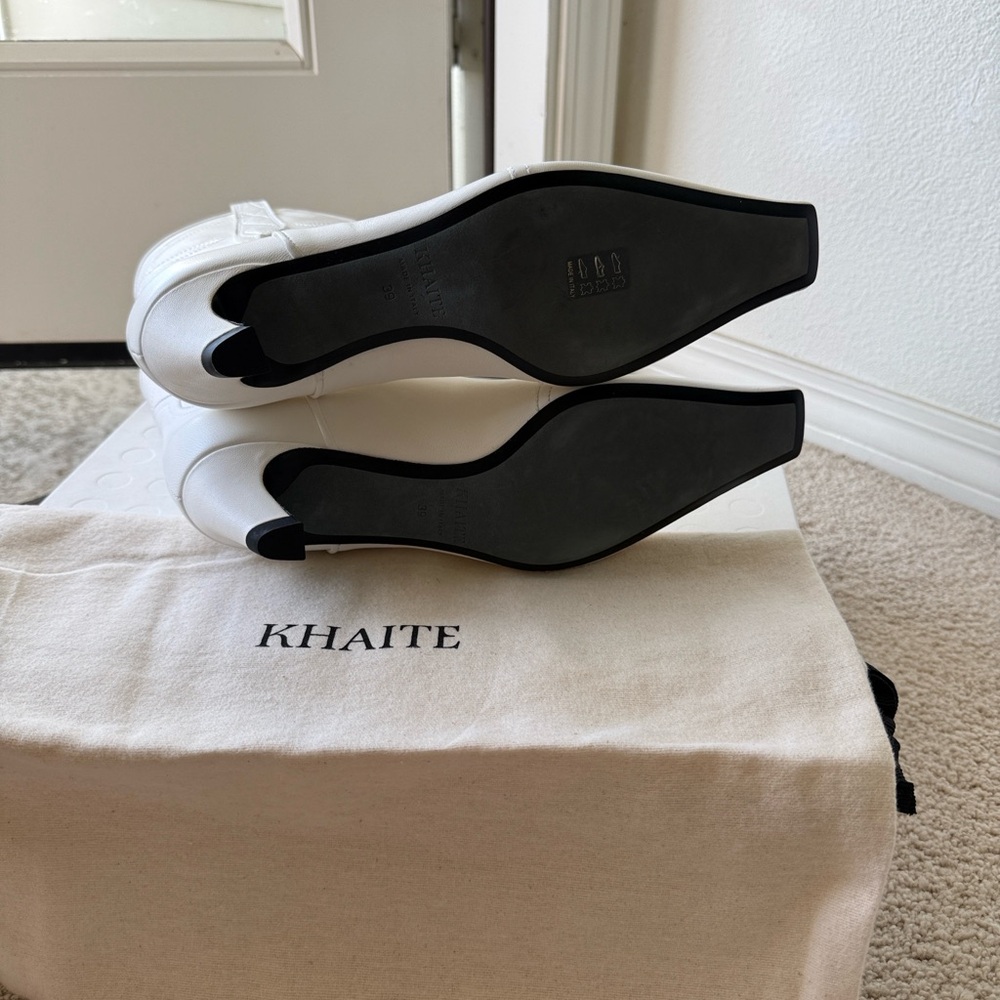 KHAITE White Heeled Boots - Picture 8 of 12